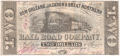 United States Of America The New Orleans Jackson and Great Northern Rail Road Co, 2 Dollars, 1861